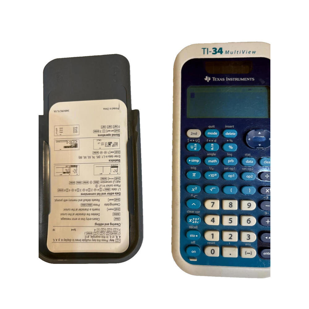 Texas Instruments TI-34 MultiView Scientific Calculator - Works